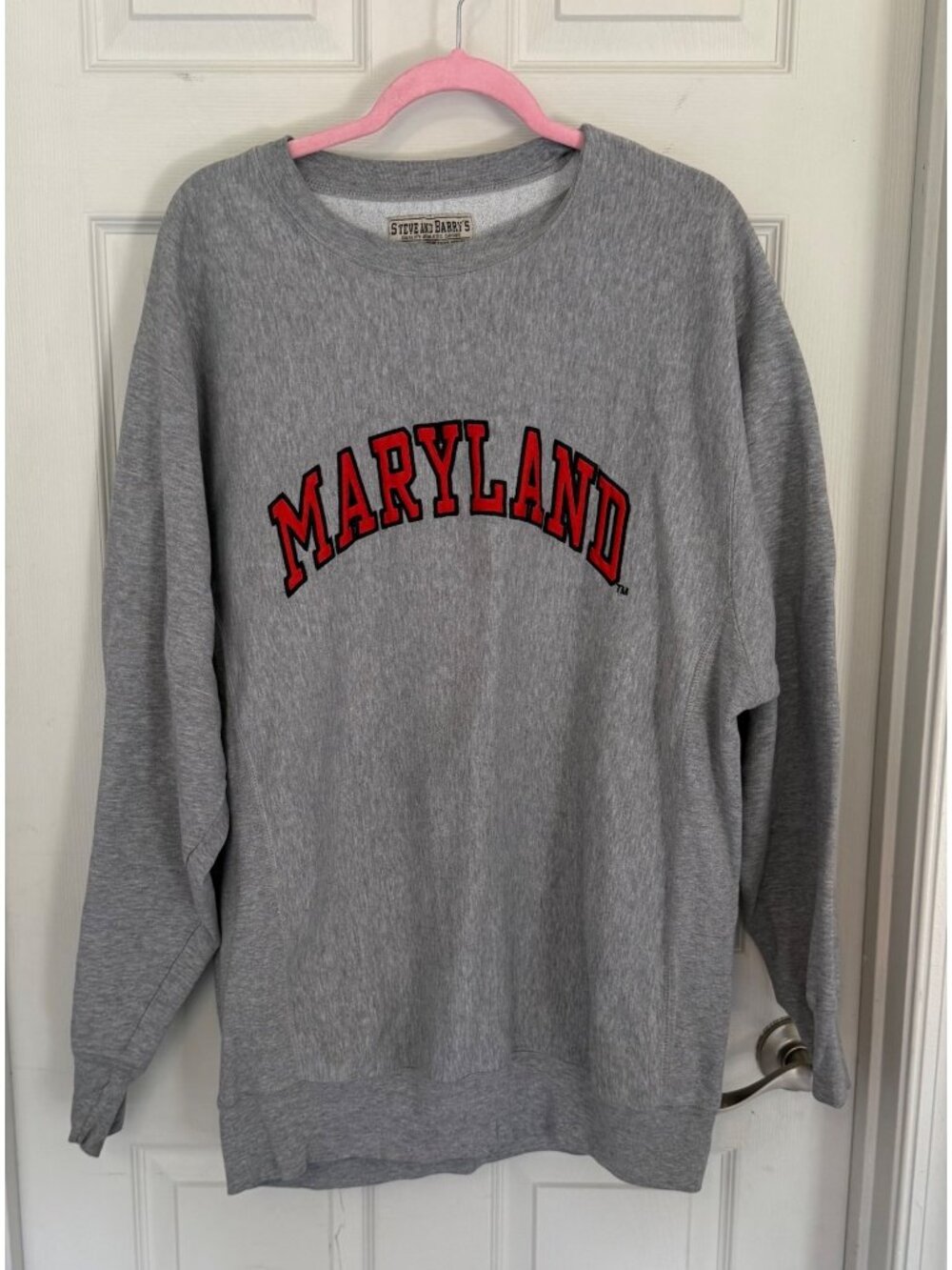 Vintage Steve & Barry's Crewneck University Of Maryland Sweatshirt Men's XL